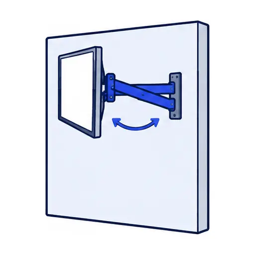 Schematic: Full-motion (articulating) mount