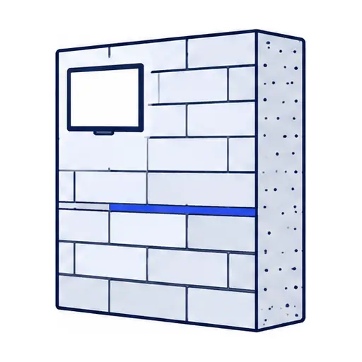 Schematic: Brick, concrete, stone or ledger stone (lofts, fireplaces, feature walls)