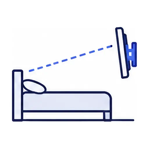 Schematic icon: Bedroom & Studio TV Mounting