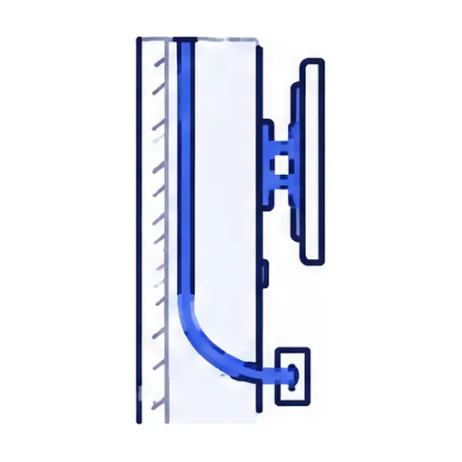 Schematic icon: In-Wall Wire Concealment